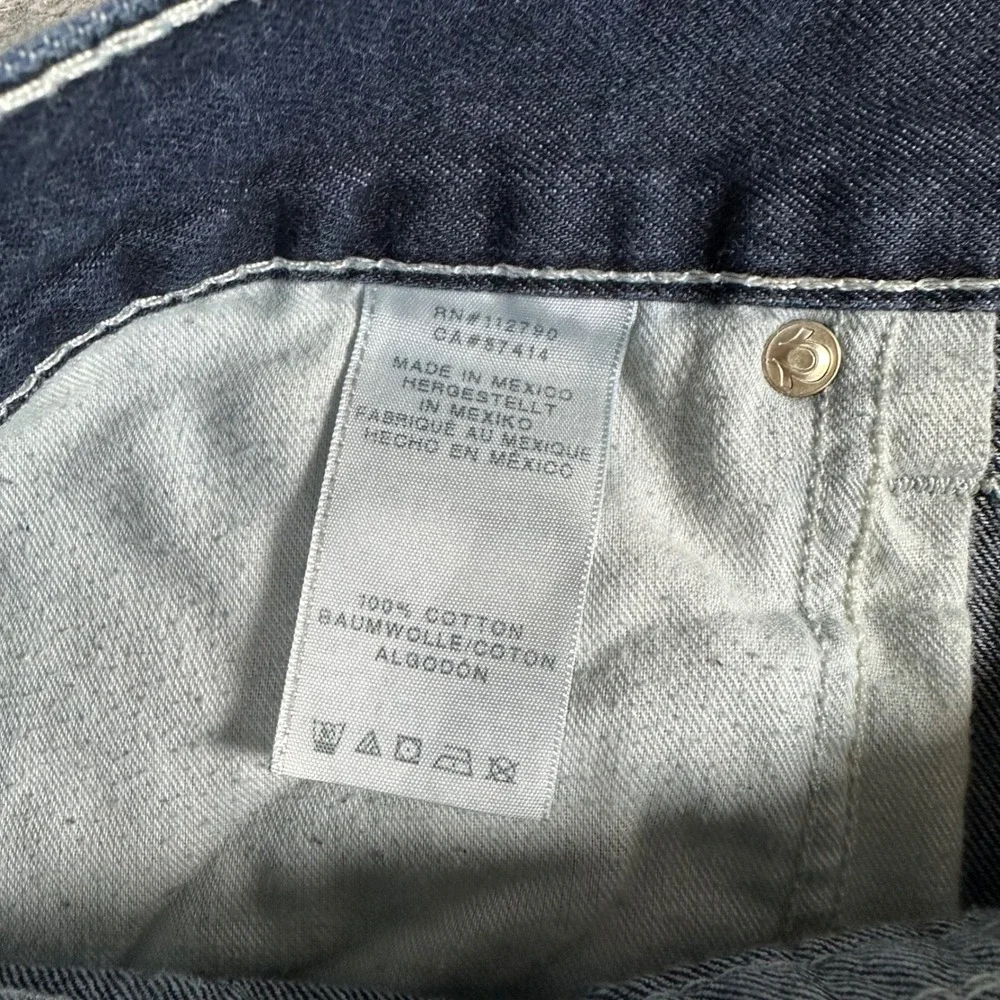 True Religion Mens Blue Skinny Section Contrast Stitch Jeans 40